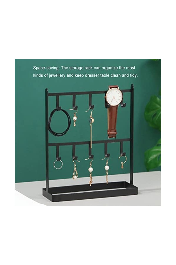 BOKIOESDE Fer collier présentoir support bijoux pendentif organisateur Bracelet organisateur accessoire chambre vitrine commo