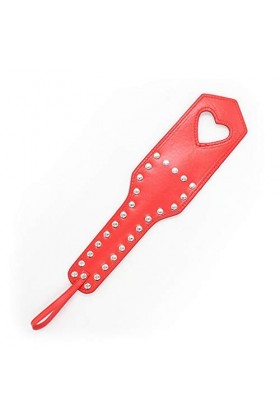 chenyesun Cuir Artificiel PU Fouet Sport Cuir Fessée Fouet Amusant Sports d’équitation Rouge 