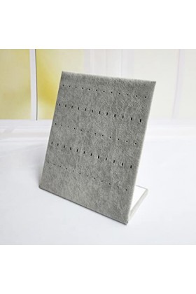 WUUISDNX Clous doreilles Velour Rack Boucles doreilles Conseil Titulaire Boucles Doreilles Broche Médaille Étagère Debout 