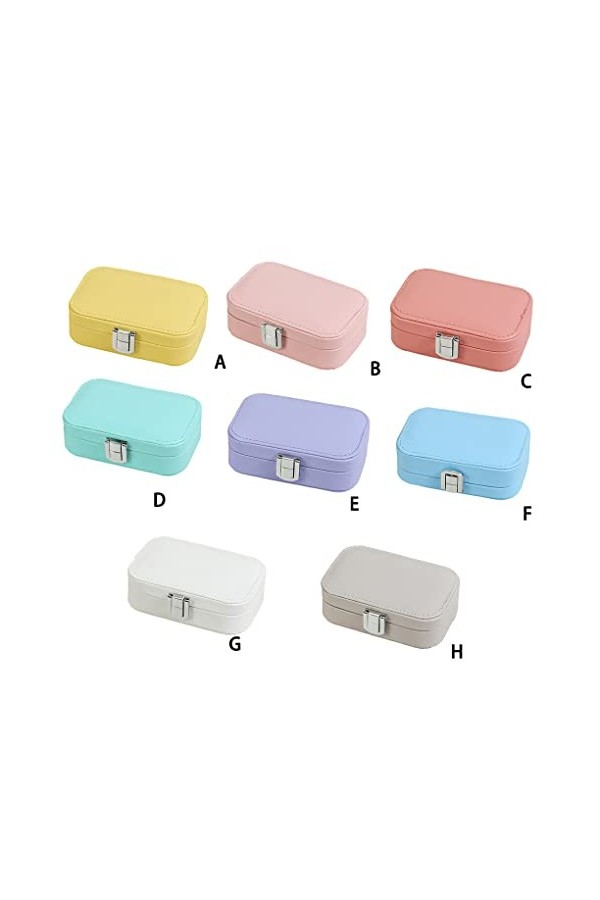 BOKIOESDE Double couches boîte à bijoux délicate belle boîte porte-boucles doreilles multifonctions décoration coiffeuse noë