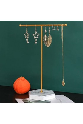 Ailan Porte-bijoux Présentoir en forme de T Chambre à coucher Dortoir Bracelet Collier Étagère , Type 4