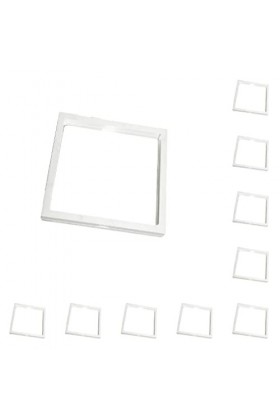 FIOERDTUIE 10X Boîte de rangement Boîte à bagues Plateau daffichage polyvalent à économie despace de longue durée, Blanc, 5