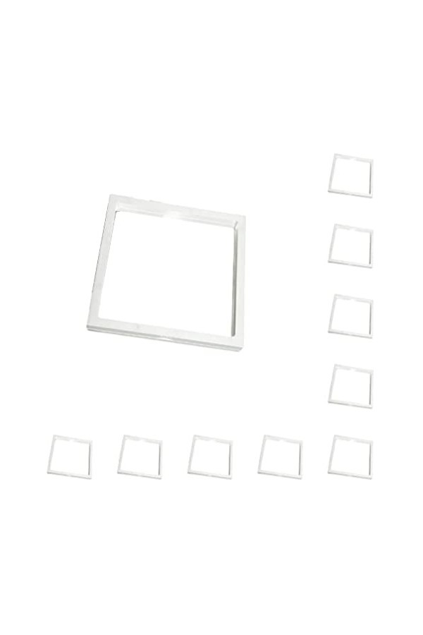 FIOERDTUIE 10X Boîte de rangement Boîte à bagues Plateau daffichage polyvalent à économie despace de longue durée, Blanc, 5