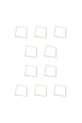 FIOERDTUIE 10X Boîte de rangement Boîte à bagues Plateau daffichage polyvalent à économie despace de longue durée, Blanc, 5