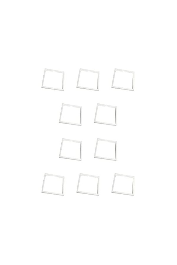 FIOERDTUIE 10X Boîte de rangement Boîte à bagues Plateau daffichage polyvalent à économie despace de longue durée, Blanc, 5