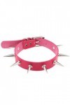 Punk Gothique PU Cuir Créatif Collier Rivet Spike Collier Collier Collier Chaîne Cosplay Vêtements, Cuir, Pas de gemme