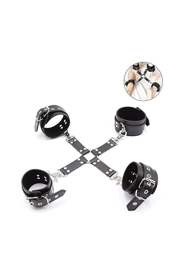 -1 Pices-Set Lit Toy Femme Sports de Mode Design Corps Vêtements Kit Fourrure Collier Yoga Retenue Sexy Menottes Šex Adulte P