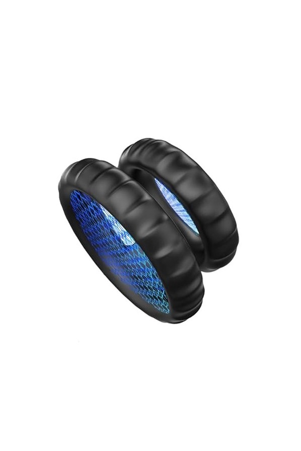 Anneau de protection pour hommes anneau de maintien en silicone en forme de Y Anneau multifonctionnel en silicone noir-D96