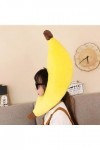 yuwqqoajv Costume de chapeau de banane festif pour enfants et adultes, déguisement amusant, chapeau décoratif