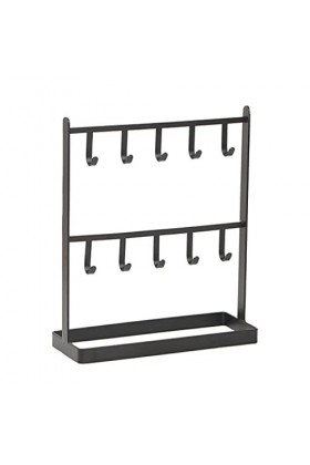 lmoikesz Double couche collier présentoir support tour de cou bijoux organisateur boucle doreille Bracelet cintre organisati