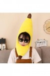 CLSSLVVBN Chapeau banane hilarant pour enfants et adultes, chapeau décoratif de déguisement de Festival