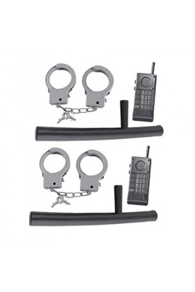 Holibanna Jouet 2 Ensembles DAccessoires DHalloween Costume De Flic Costume DOfficier Costume DOfficier Des Femmes Décor 