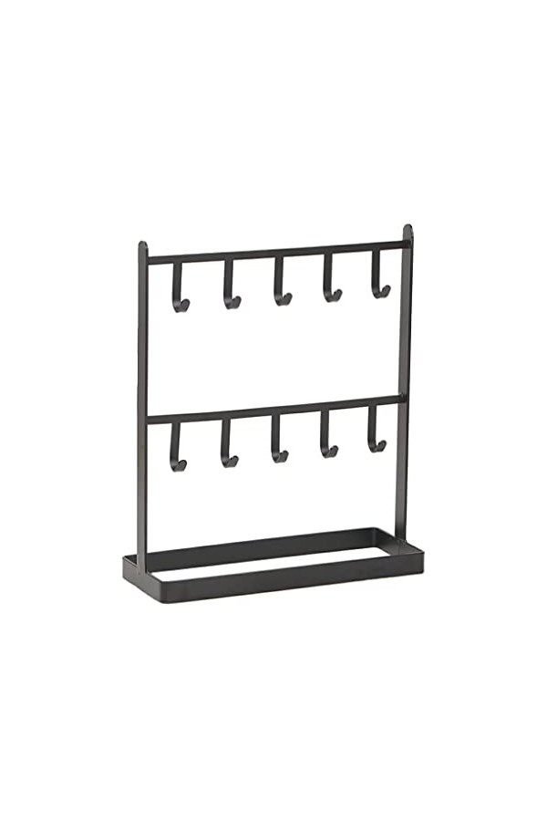 AUklOPVZZ Double couche collier présentoir support tour de cou bijoux organisateur boucle doreille cintre étagère organisate