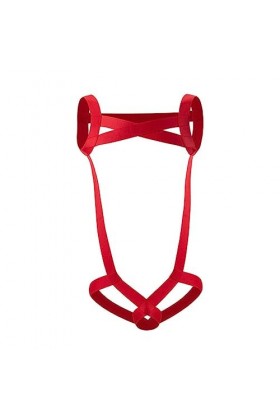 CHOUBAGUAI Sexy Lingerie Hommes Harnais Poitrine Body Évider Élastique Anneau Trou Costume