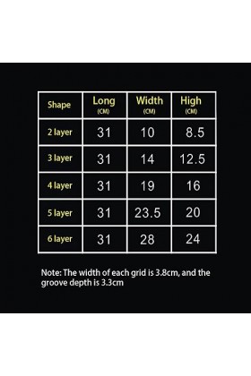 WUUISDNX Présentoir multicouche acrylique Transparent léger en plastique lisse support de rangement épaissir grille conceptio