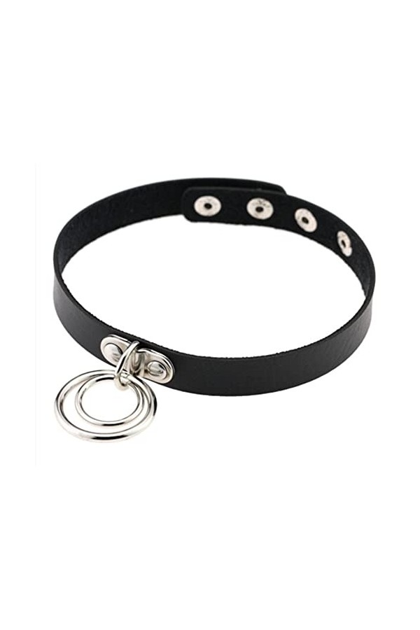 WEITING Punk tour de cou gothique bijoux collier clouté noir tour de cou collier&nbsp;&nbsp;&nbsp;grunge esthétique tour de cou-noir