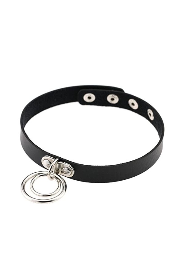 WEITING Punk tour de cou gothique bijoux collier clouté noir tour de cou collier&nbsp;&nbsp;&nbsp;grunge esthétique tour de cou-noir