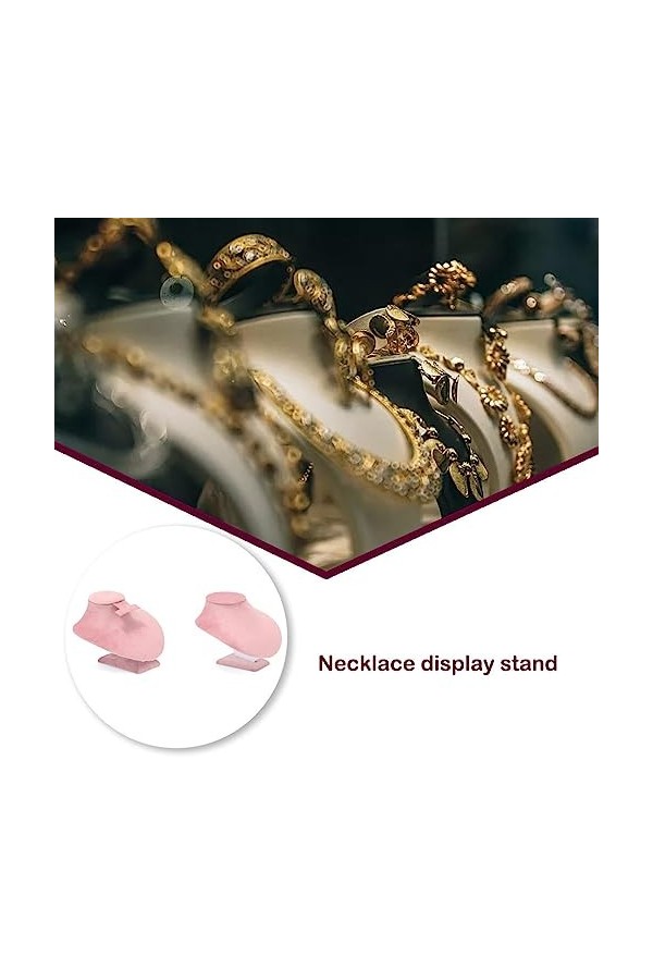 kawehiop Bijoux Présentoir Doux Velours Organisateur De Stockage Vitrine Rack Titulaire Décoration Maison Accessoires Magasin