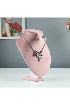 BOKIOESDE Bijoux présentoir velours collier pendentif tour de cou boucle doreille oreille goujon organisateur accessoires po