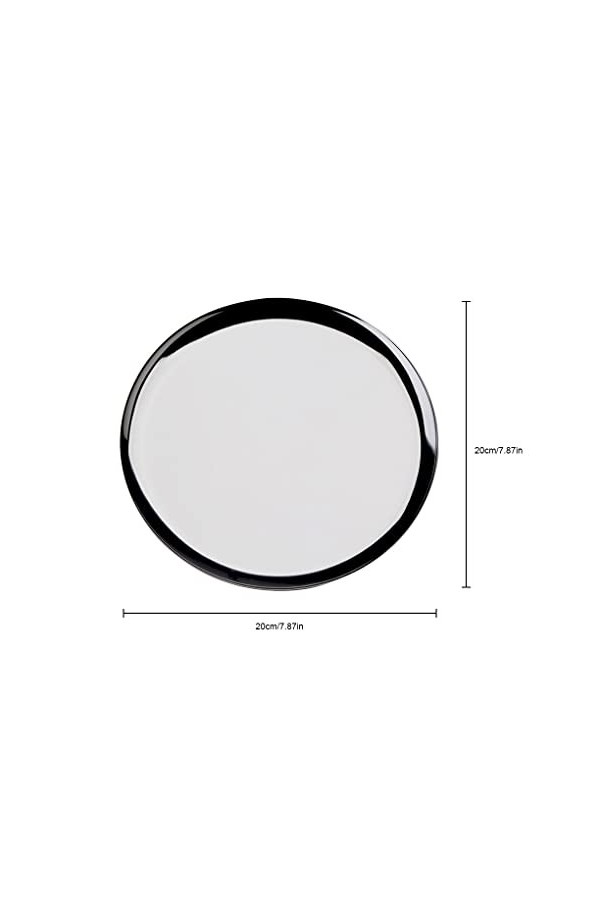 rongweiwang Bijoux Plaque Daffichage Métal Placage Montre Cosmétiques Plateau Décoration Snack Fruits Dessert Plat Maquillag