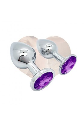 Kit Daccessoires De Massage 2 PCS Violet Métal En Acier Inoxydable Portable Et Léger