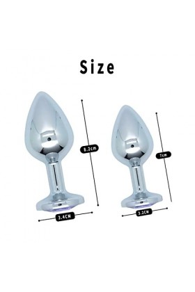 Kit Daccessoires De Massage 2 PCS Violet Métal En Acier Inoxydable Portable Et Léger