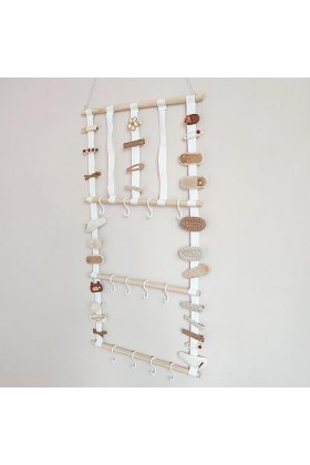 rongweiwang Épingle à cheveux porte-cordon pince à cheveux support de rangement avec crochets épingle à cheveux organisateur 