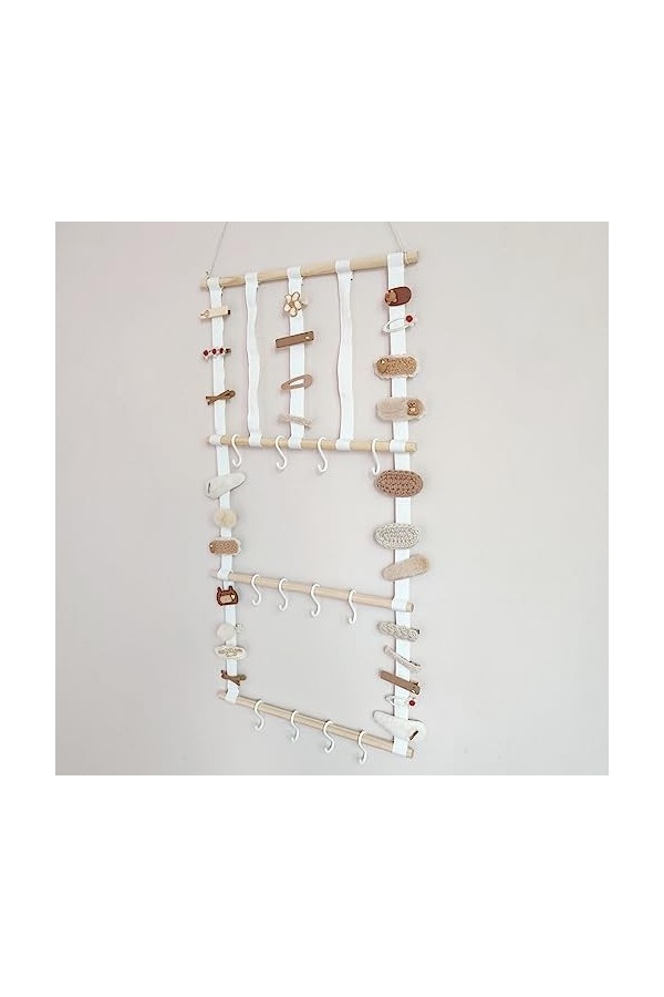 rongweiwang Épingle à cheveux porte-cordon pince à cheveux support de rangement avec crochets épingle à cheveux organisateur 