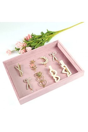 rongweiwang Bijoux présentoir velours collier Bracelet tour de cou support boucle doreille stockage organisateur mise en pag