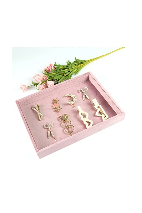 rongweiwang Bijoux présentoir velours collier Bracelet tour de cou support boucle doreille stockage organisateur mise en pag