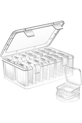 vreplrse Boîte de rangement anti-poussière Transparent boucles doreilles étui bijoux trouver accessoire emballage perle orga