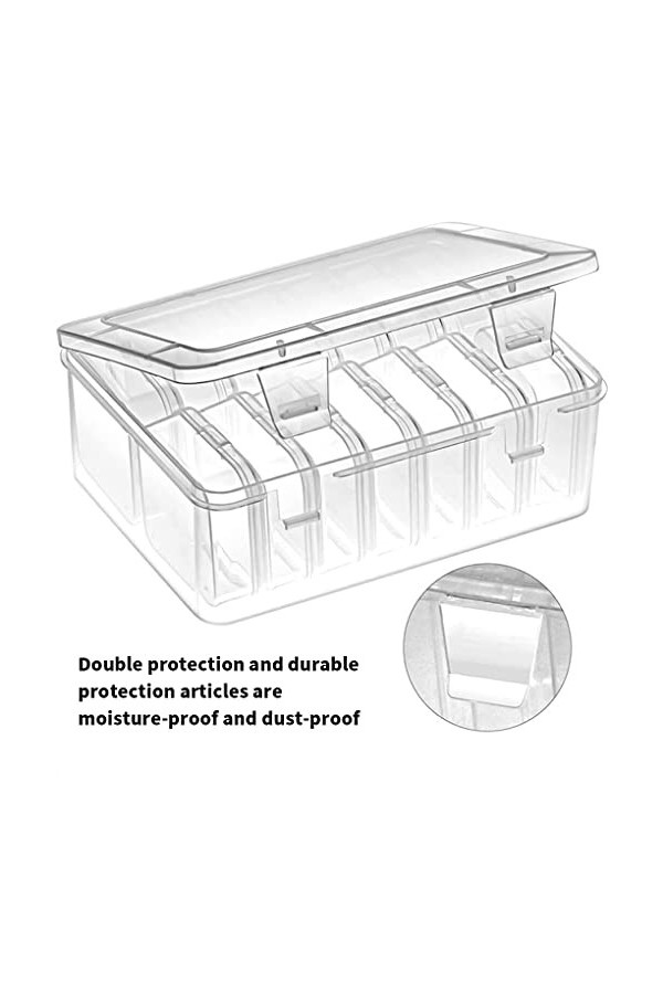 vreplrse Boîte de rangement anti-poussière Transparent boucles doreilles étui bijoux trouver accessoire emballage perle orga