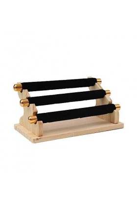 Ailan Présentoir de bijoux à 3 niveaux support de stockage danneau détachable Support dorganisateur de Bracelet pour la com