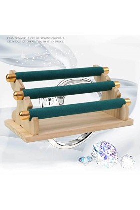 Ailan Présentoir de bijoux à 3 niveaux support de stockage danneau détachable Support dorganisateur de Bracelet pour la com