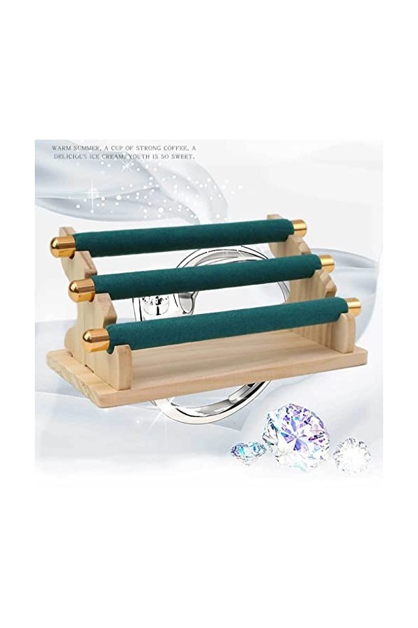 Ailan Présentoir de bijoux à 3 niveaux support de stockage danneau détachable Support dorganisateur de Bracelet pour la com