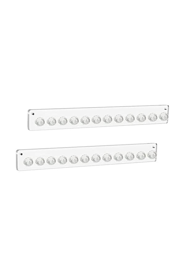 osiuujkw 2 pièces collier support suspendu acrylique stockage bijoux organisateur bracelet cintre auto-adhésif organisation a