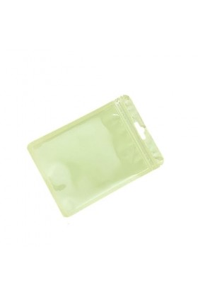 kawehiop 100 pièces sacs pochettes emballage Macaron étanchéité réutilisable maquillage fermeture éclair Transparent clair co