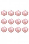 FIOERDTUIE 12Pcs Bowknot Box Gift Boucles doreilles Anneau de stockage Emballage Petit pendentif, Rose