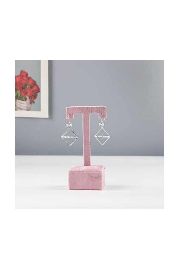 BOKIOESDE Bijoux présentoir velours collier pendentif tour de cou boucle doreille oreille goujon organisateur accessoires po