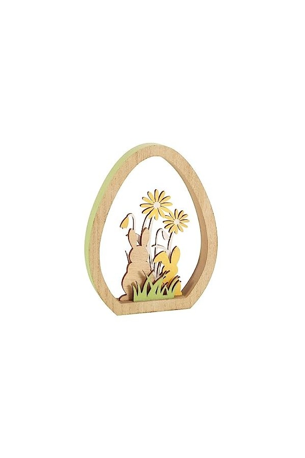 BEALIFE Arbre de noël Lapin Ornement décorations Bois fête Cadeaux Artisanat Suspendus Fournitures de Bureau Enfant Affichage