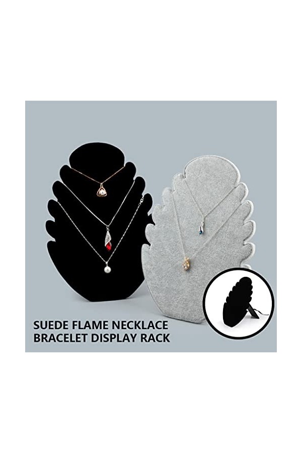 FIOERDTUIE Bijoux Présentoir Bracelet Collier Titulaire Rack pour Home Shop , Noir