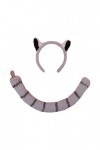 Oshhni Ensemble Oreilles et Queue de Laveur déguisement déguisement Cadeau fêtes sur Le thème des Animaux Casque pour Spectac