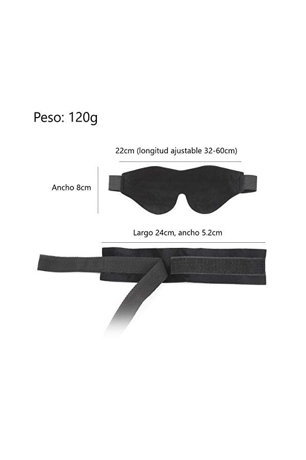 Marilia Les Poignets de Jouets de nouveauté en Nylon réglables sont des Jouets romantiques Doux et stimulants 3 pièces 