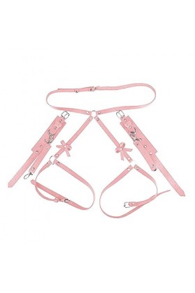 Ceinture de liaison pour femmes, Lingerie, jarretelles, Cage, accessoire de cuisse, Sexy, ensemble de pantalons de Bondage po