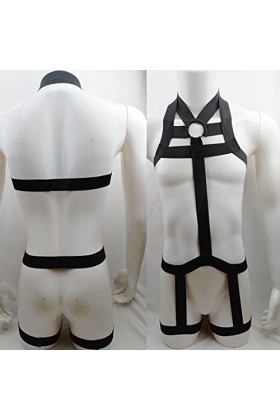 HUNTVE Costumes Une pièce, Bondage Poitrine bandoulière Hauts Corsets Sangles Sangles Corps, Bondage vêtements Hommes Accesso