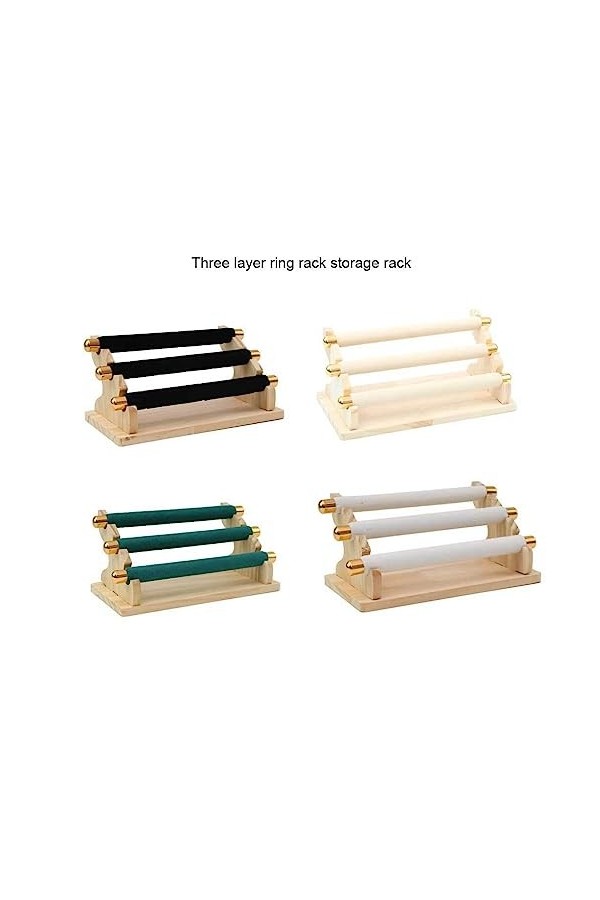 Ailan Présentoir de bijoux à 3 niveaux support de stockage danneau détachable Support dorganisateur de Bracelet pour la com