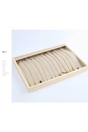 eexuujkl 18-grilles Bracelet Collier Présentoir Pendentif Tour De Cou Organisateur Bijoux Titulaire De Stockage pour La Maiso