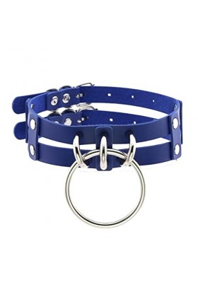 Collier ras du cou Collier de tour de cou en cuir, collier de cou clouté à rivet gothique, tour de cou à steampunk for le joi