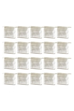 FIOERDTUIE 20 pièces bijoux sac de rangement Bundle pochettes sacs multifonctions chaînes collier organisateur voyage titulai