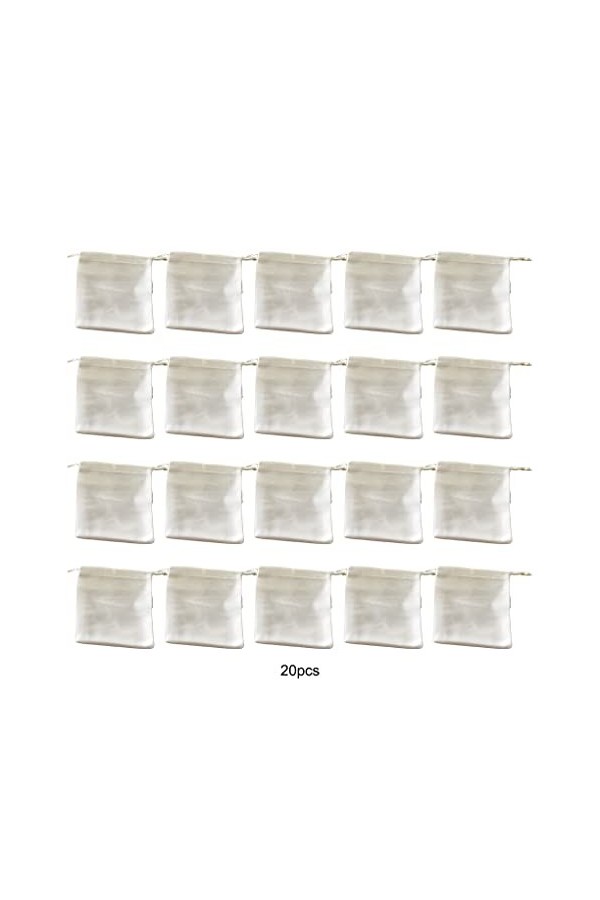 FIOERDTUIE 20 pièces bijoux sac de rangement Bundle pochettes sacs multifonctions chaînes collier organisateur voyage titulai